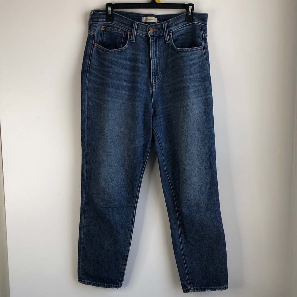 Madewell The Mom Jean High Rise Straight-Leg Jeans